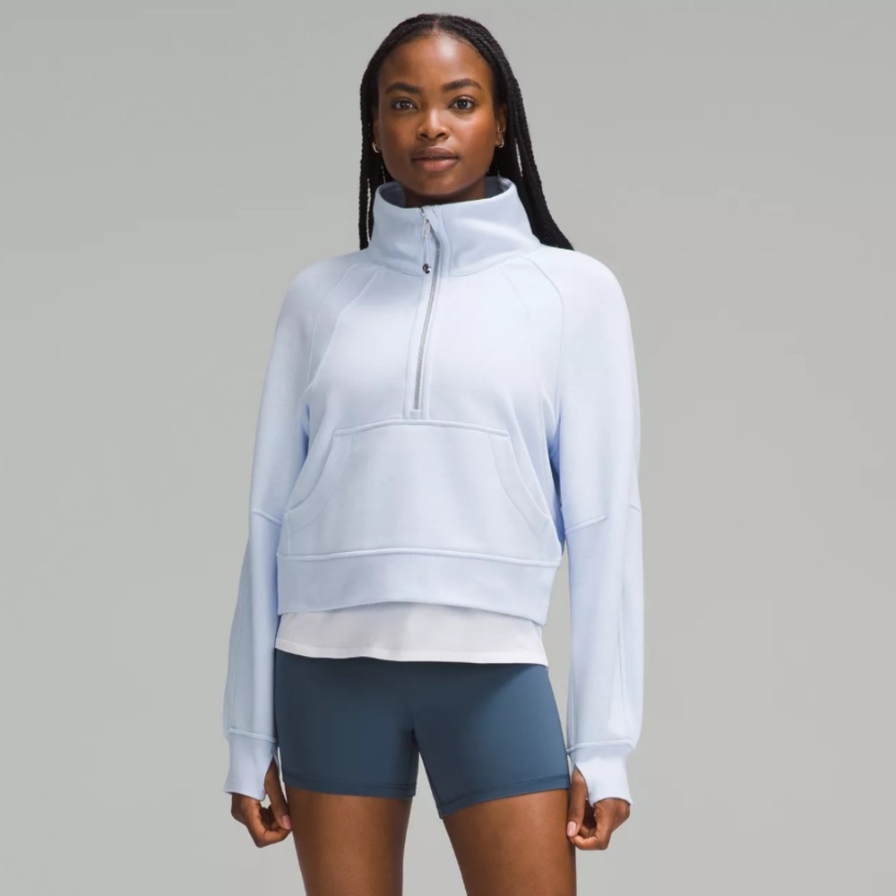 Lululemon Scuba Oversized Funnel Neck Half Zip in Windmill